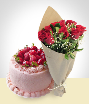 Flores :  - Dulce Oferta: Bouquet y Torta